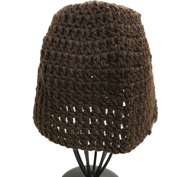 Brand New Handmade Crochet Simple Fitted Brown Beanie for Adults - Picture 5 of 6